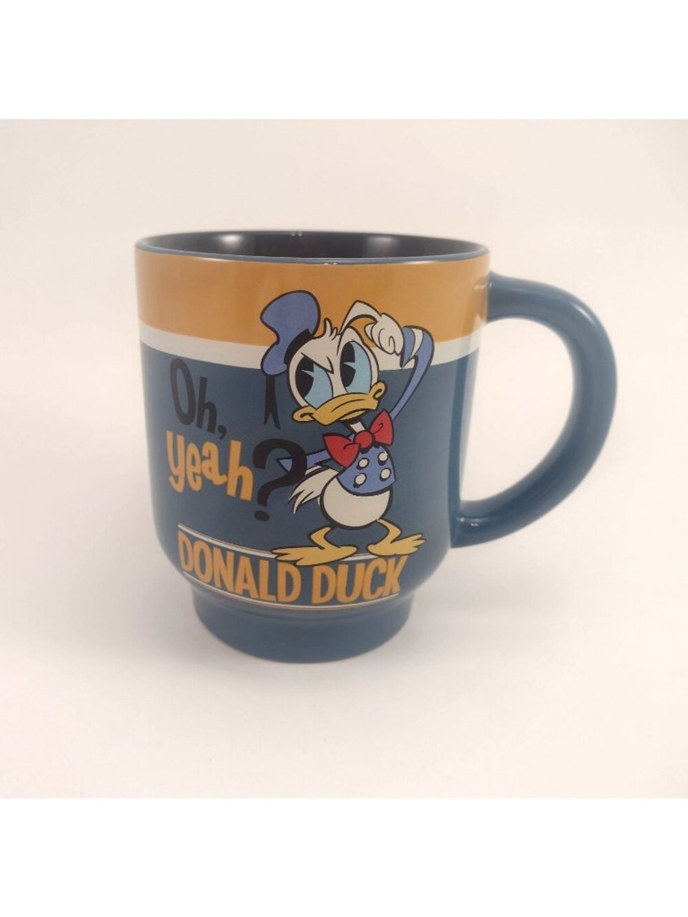 Donald Duck "Oh Yeah? Nothin To It!" Coffee Mug Cup Disney Store Collectible